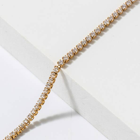 HoopLa - Venta al por mayor Pulseras de tenis - Pulsera Tennis de acero inoxidable con circonita2