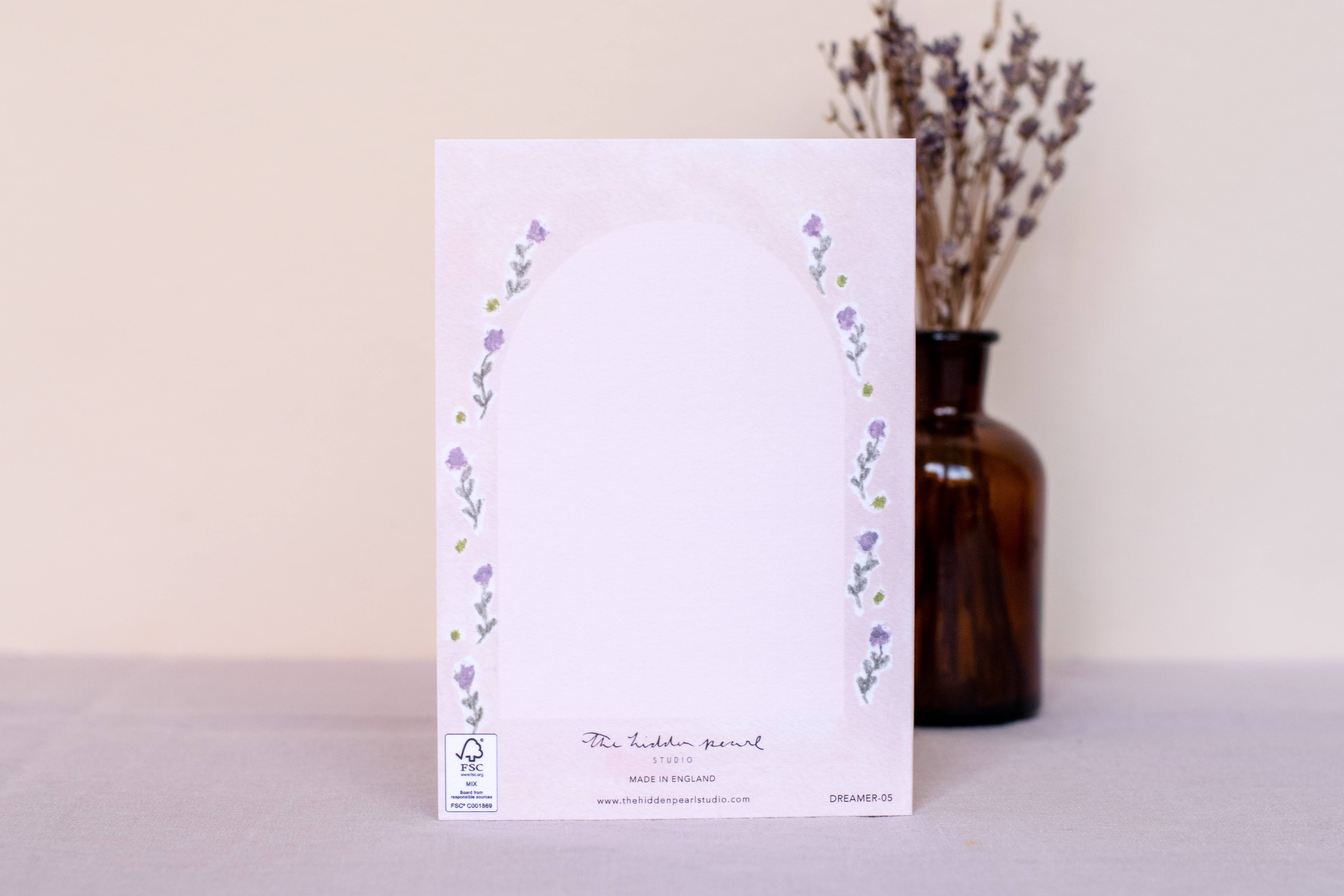 The Hidden Pearl Studio – wholesale Sympathy card – Thinking of you Arch Window Sympathy Card2