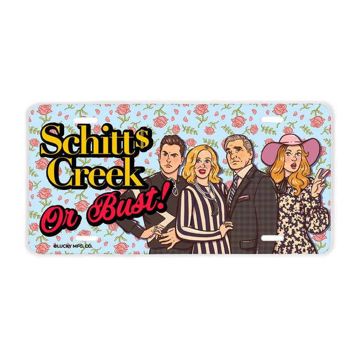 Schitt's Creek License Plate for wholesale by Lucky Mfg. Co.