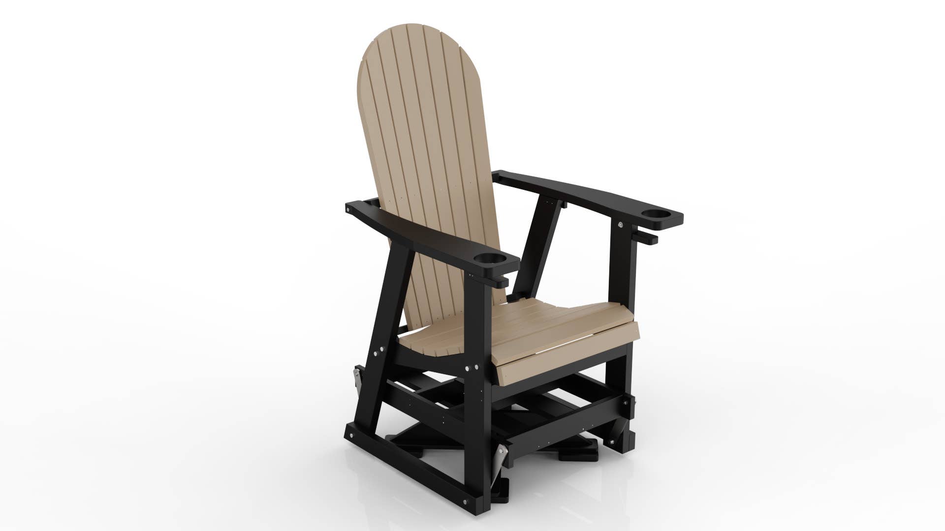 Evergreen Patio - Vente Chaise Adirondack - Planeur pivotant en polyéthylène9