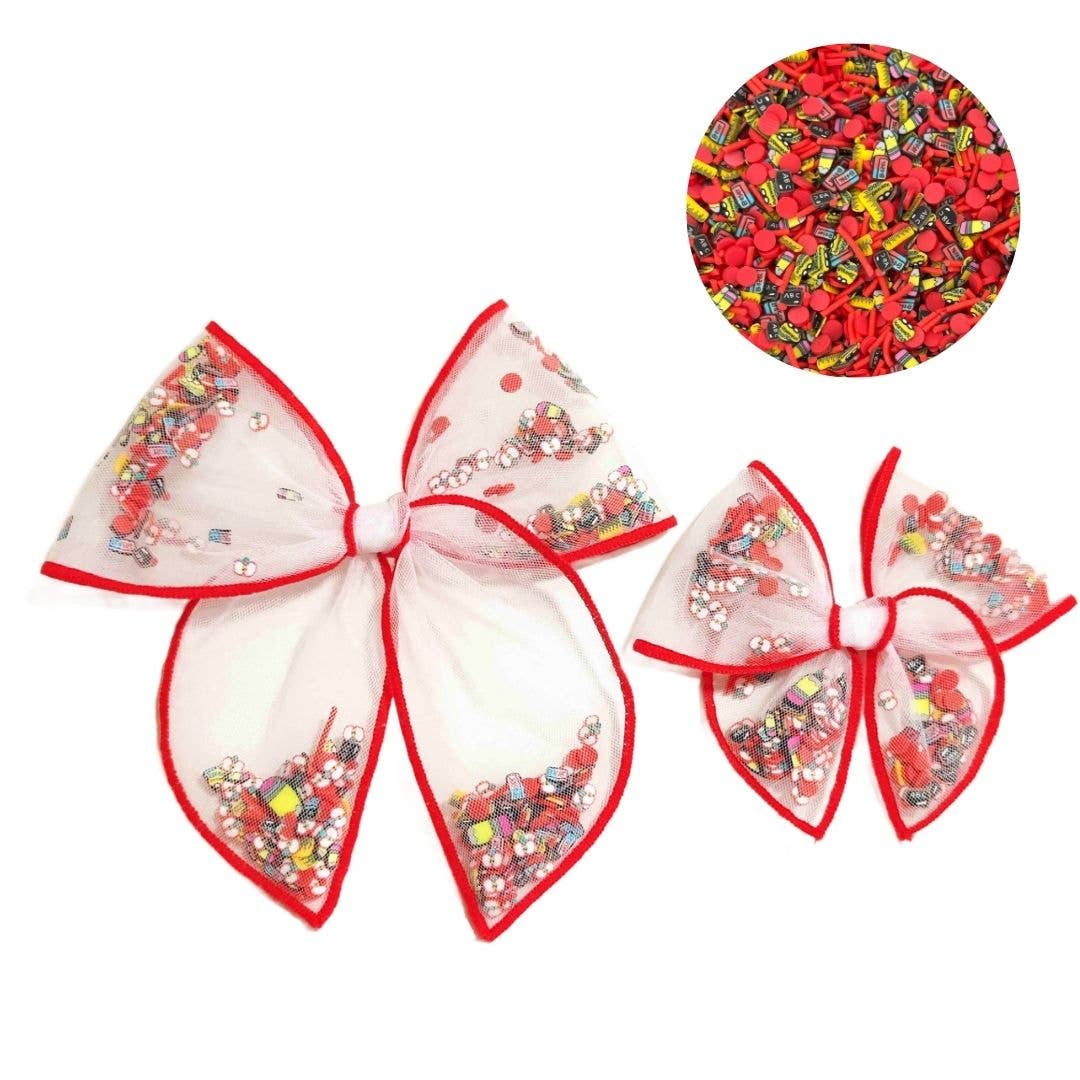 Sparkling New Baby, LLC. – wholesale Hair bow – Kids – First Day Back To School Shaker Bow2