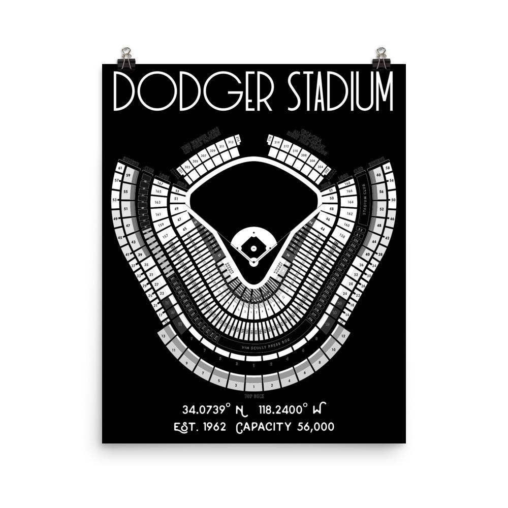 Stadium Prints by BTB - Wholesale Poster - Los Angeles Dodgers Dodger Stadium Poster Print6