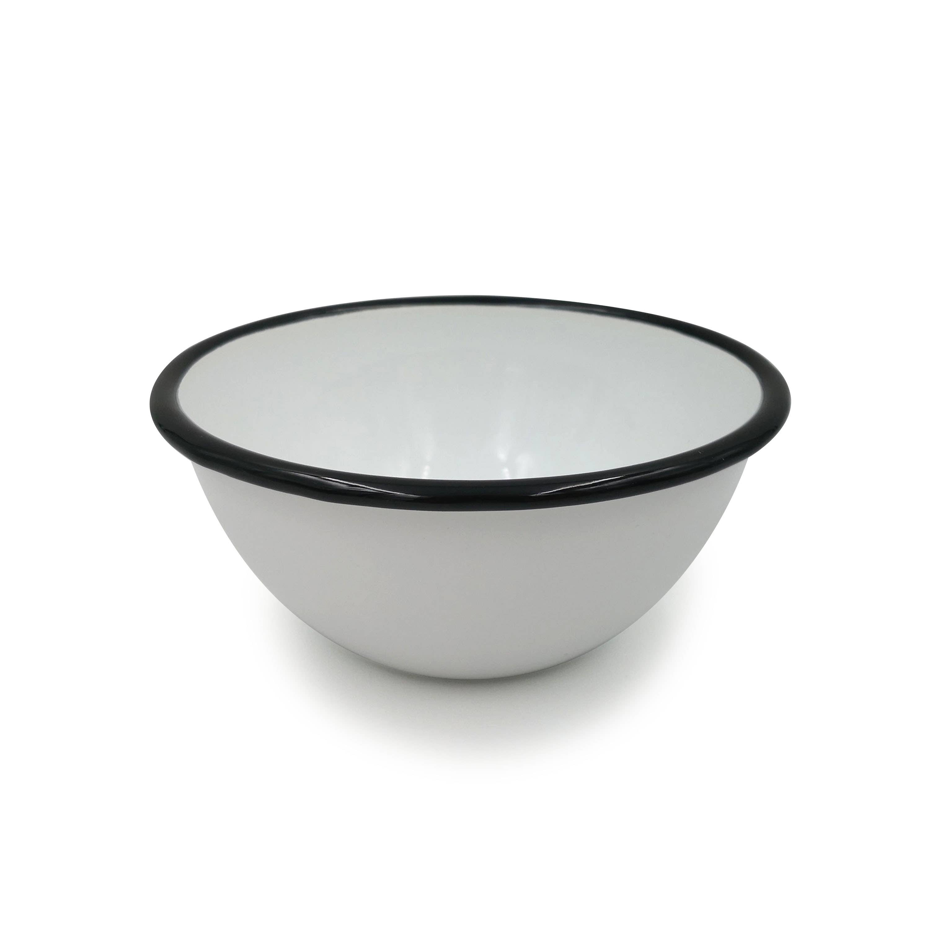 ELEGANT PRODUCTS UK LTD - Vente Bol - Bol Dessert Cuisson Grignoter Tapas Émail Blanc Bord Noir 13cm1
