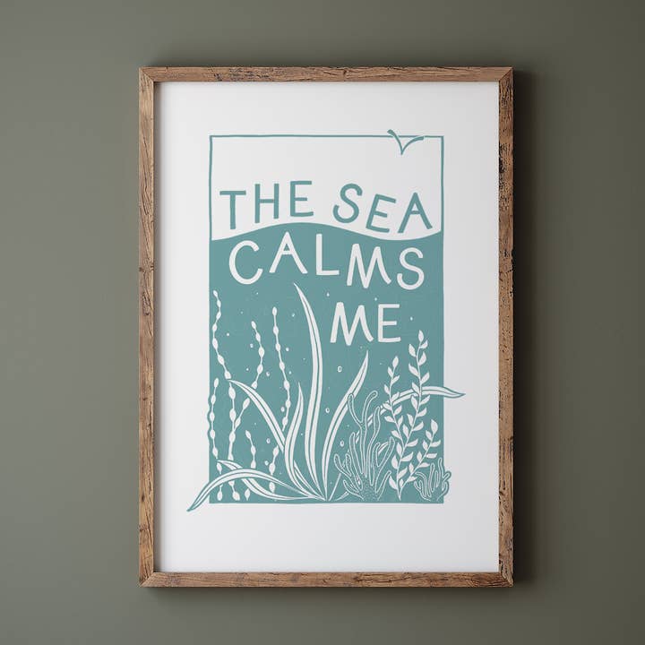 Once upon a Dandelion - Vendita all'ingrosso Stampa artistica - Il mare mi calma - Serigrafia - Stampa d'arte - A42