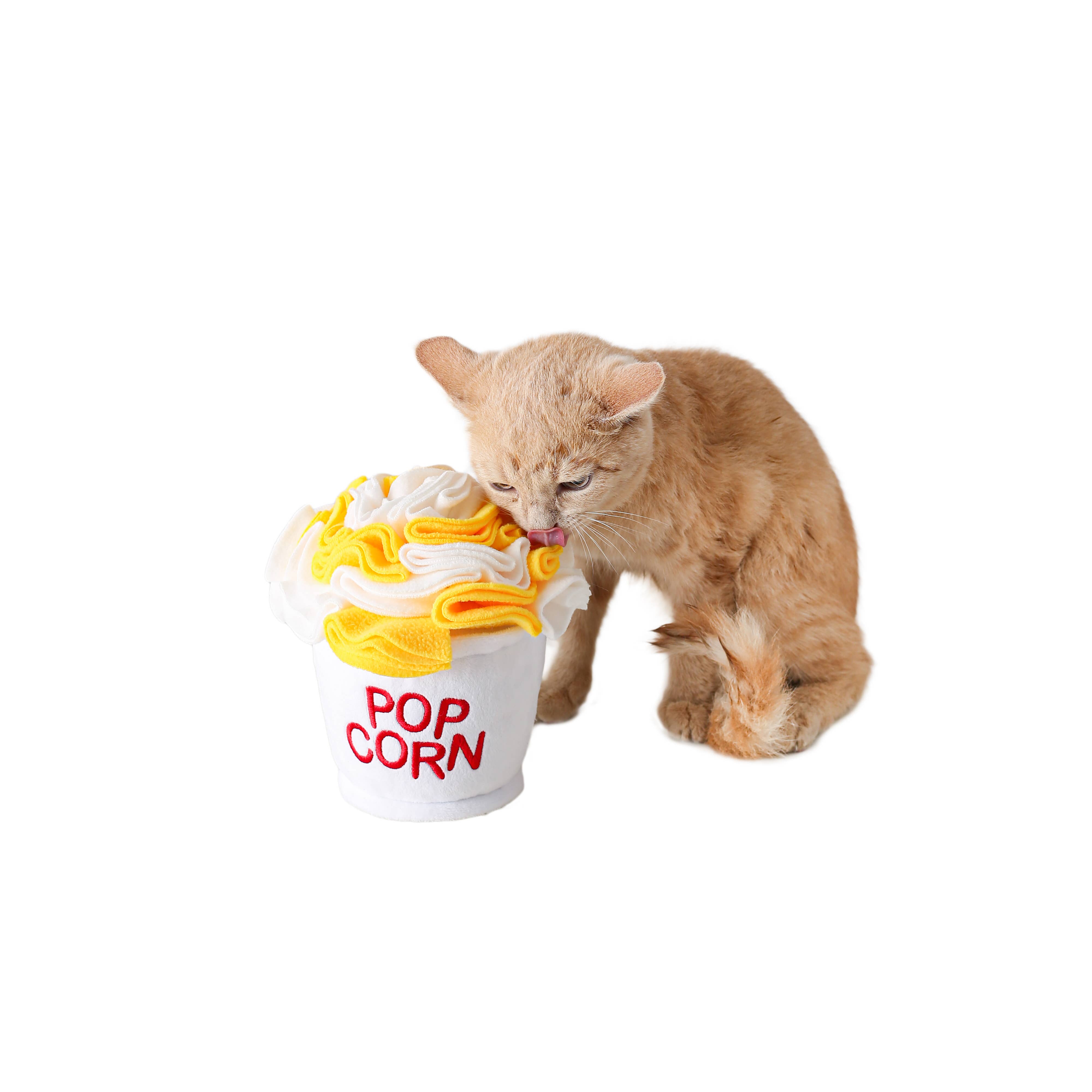 LUFTPETS - Wholesale Pet Plush Toy - Dog - Crinkly Popcorn Snuffle Toy – Treat Puzzle for Dogs & Cats13