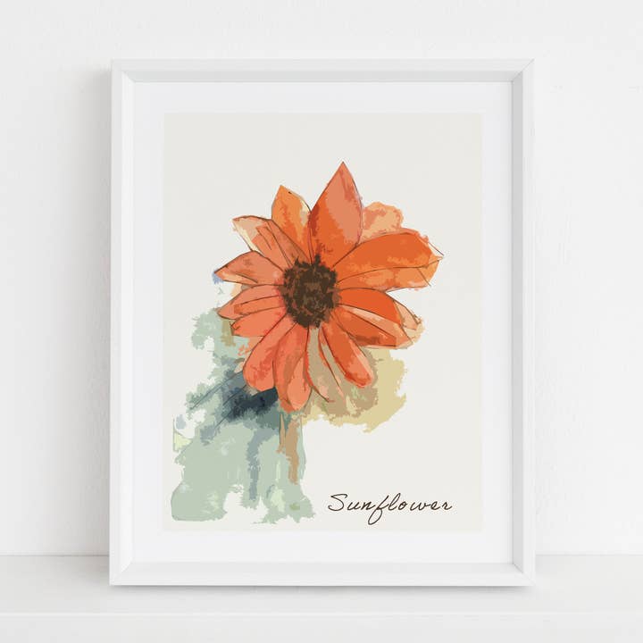 Sunflower Print for wholesale by Crawford Sisters Card Co., LLC