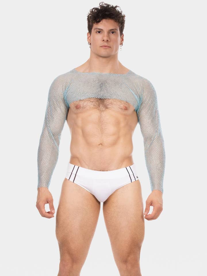 Stoftex LDA - Venta al por mayor Camiseta de tirantes - Hombre - Bolero Blinky de manga larga en red brillante1