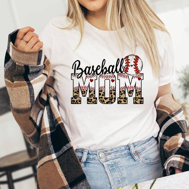 Baseball Mom - Baseball Leopard Mother's Day Shirt for wholesale by House Of Rodan