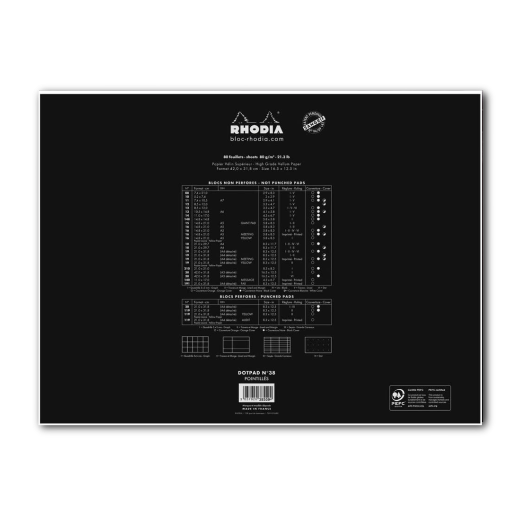 Exaclair - Vente Blocs-notes - Ordinateur de bureau Rhodia Classic Bloc-notes 16,5 x 12.5"3