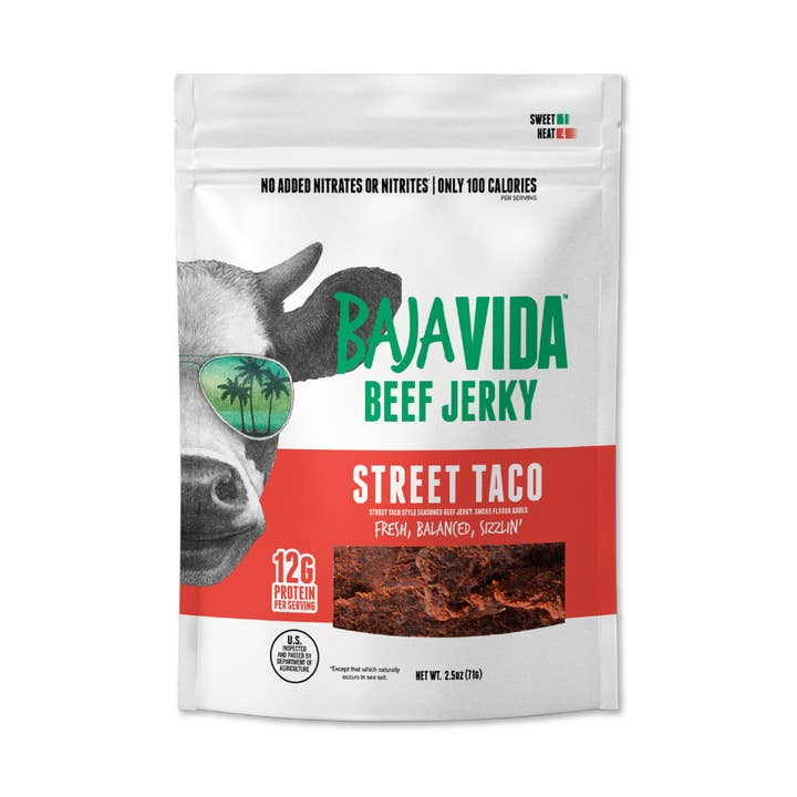 Baja Vida Snacks - Wholesale Jerky - Baja Vida Beef Jerky - Street Taco1