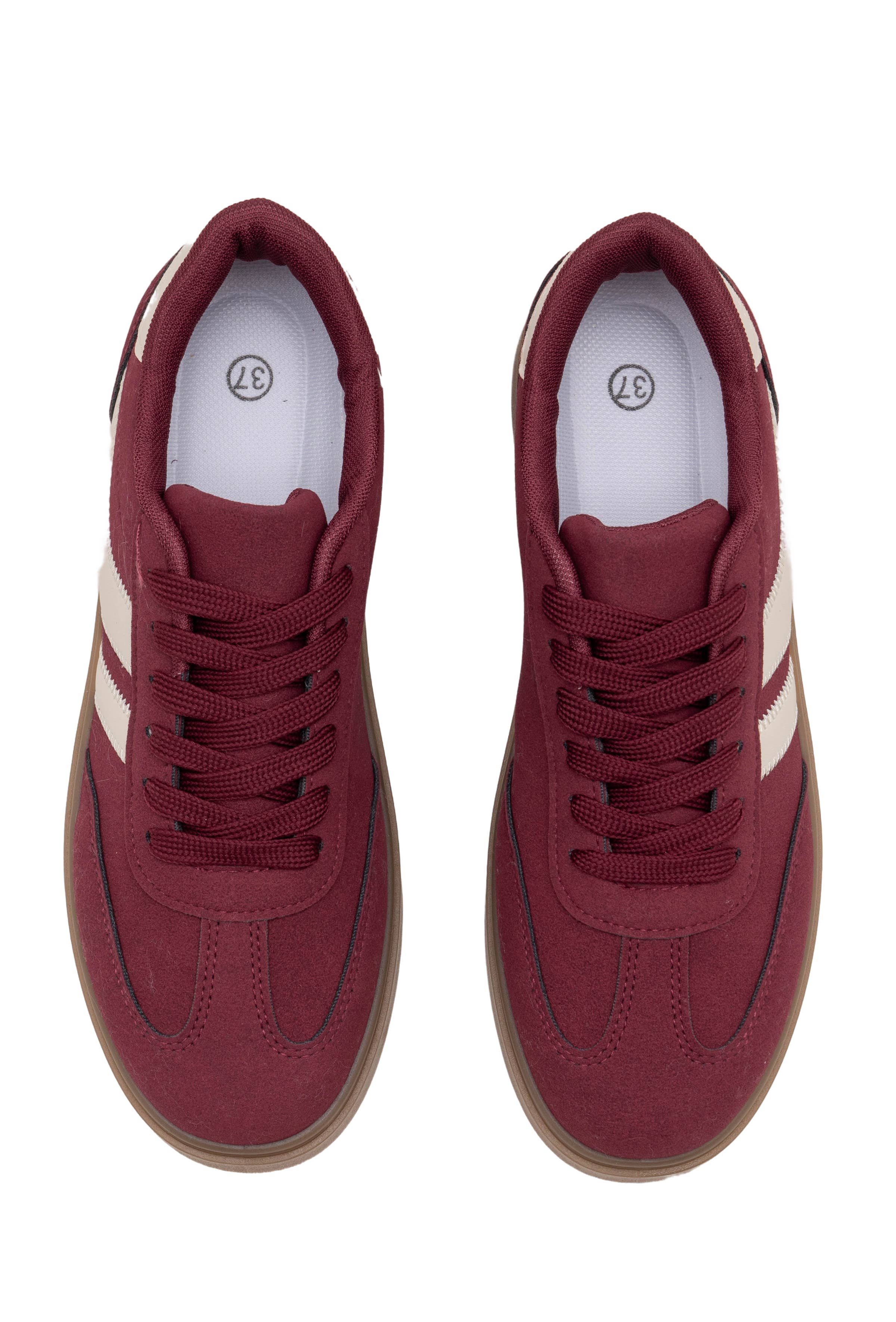 C'M PARIS - Wholesale Lifestyle Sneakers - Women's - Low Retro Sneakers with Double Straps 121210