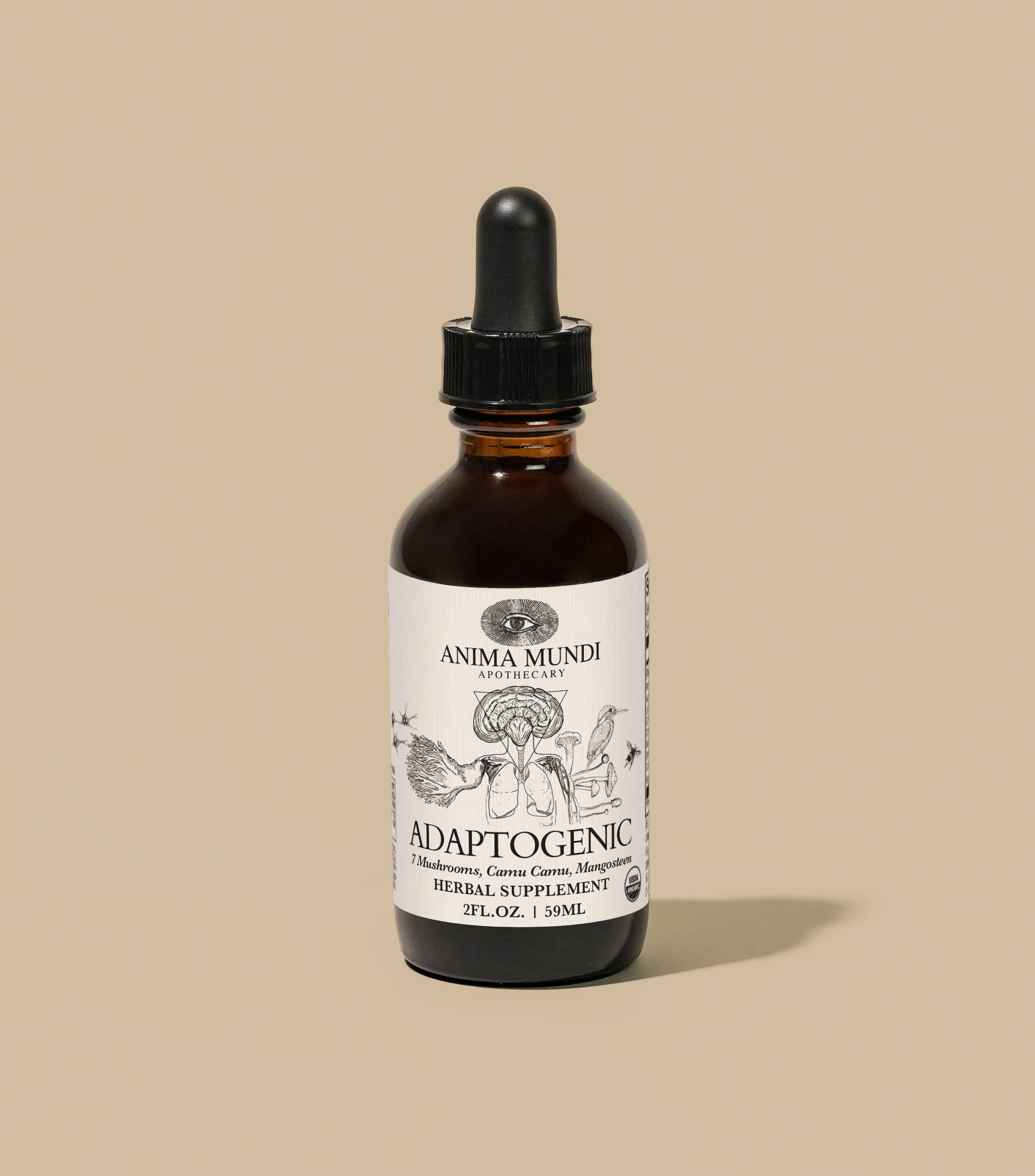 Anima Mundi Apothecary - Wholesale Tincture - ADAPTOGENIC Tonic | 7 Mushrooms, Camu Camu, Mangosteen