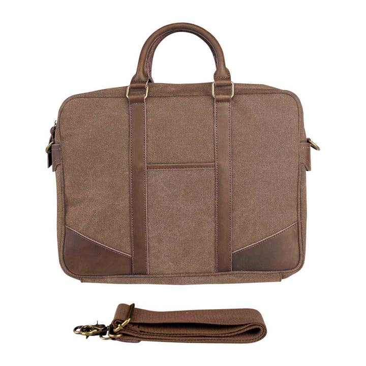 ZEDE PARIS - Wholesale Laptop Bag - Unisex - ARTS-ET-METIERS - Canvas and leather laptop bag36
