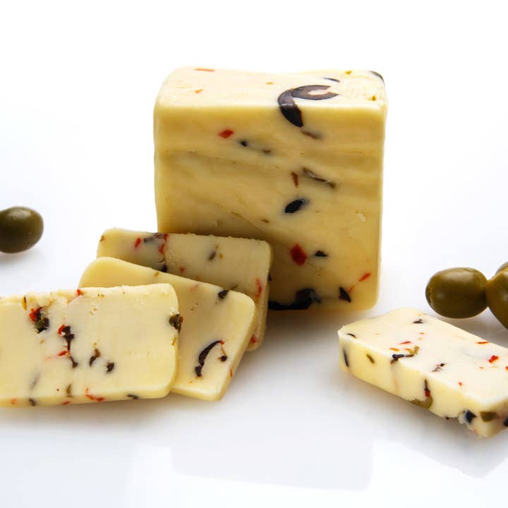 Keystone Cheese - Wholesale Cheese - Olive White Cheddar1