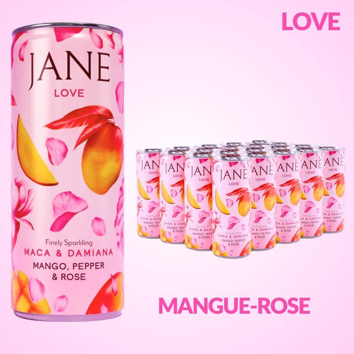 JANE - Wholesale Non-alcoholic aperitif/mocktail - Aphrodisiac Drink Mango Pepper Maca Damiana 25cl x243