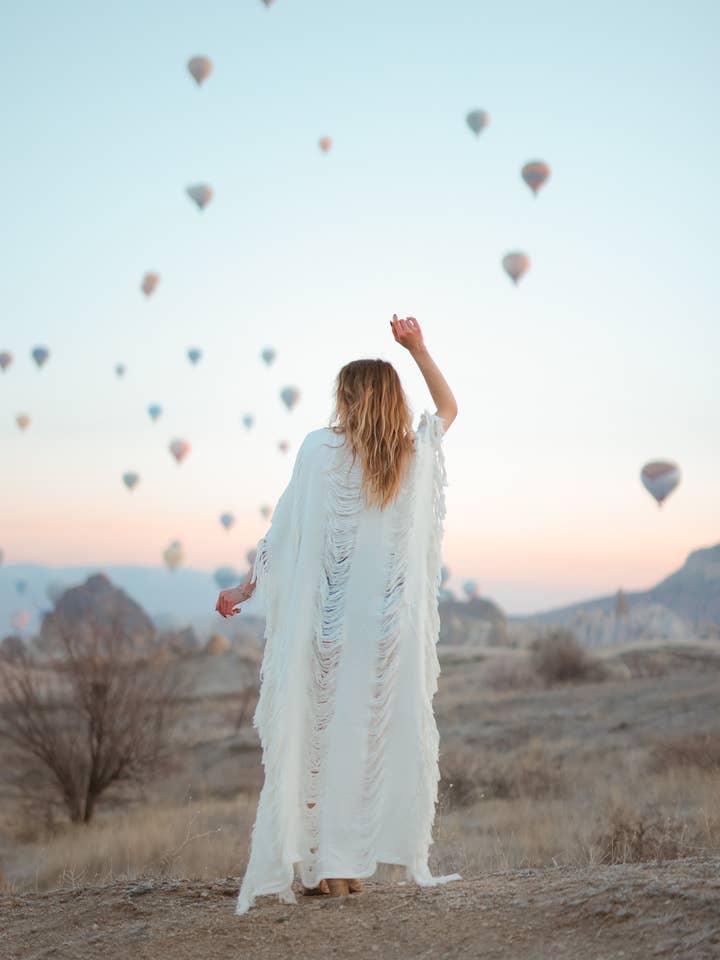 Moa - Wholesale Kimono - Women's - Frayed Festival Kimono Dress2