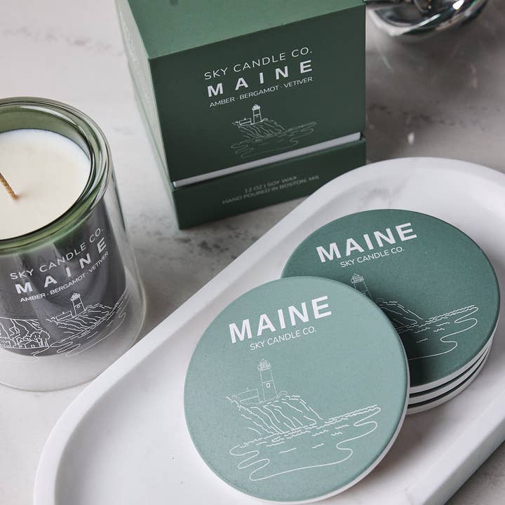 Maine Coaster for wholesale by Sky Candle Co.