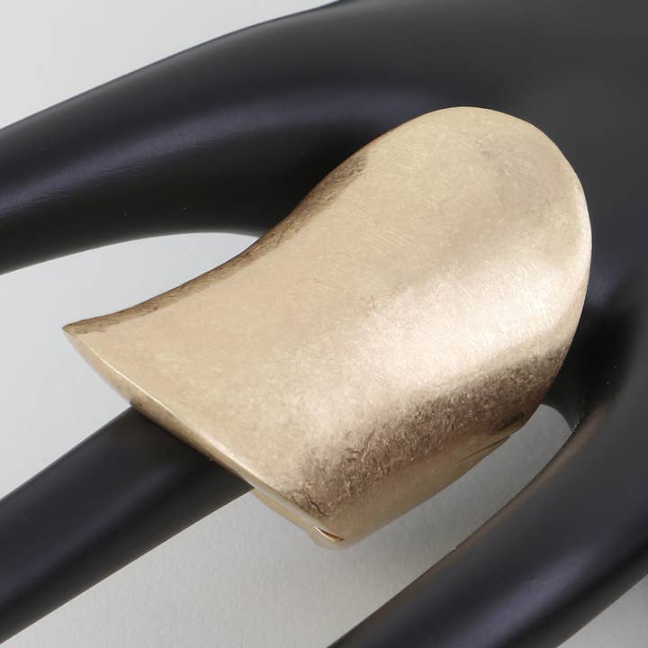 Gehamerde Lay Statement Ring voor wholesale door 3AM BY H&D ACCESSORIES