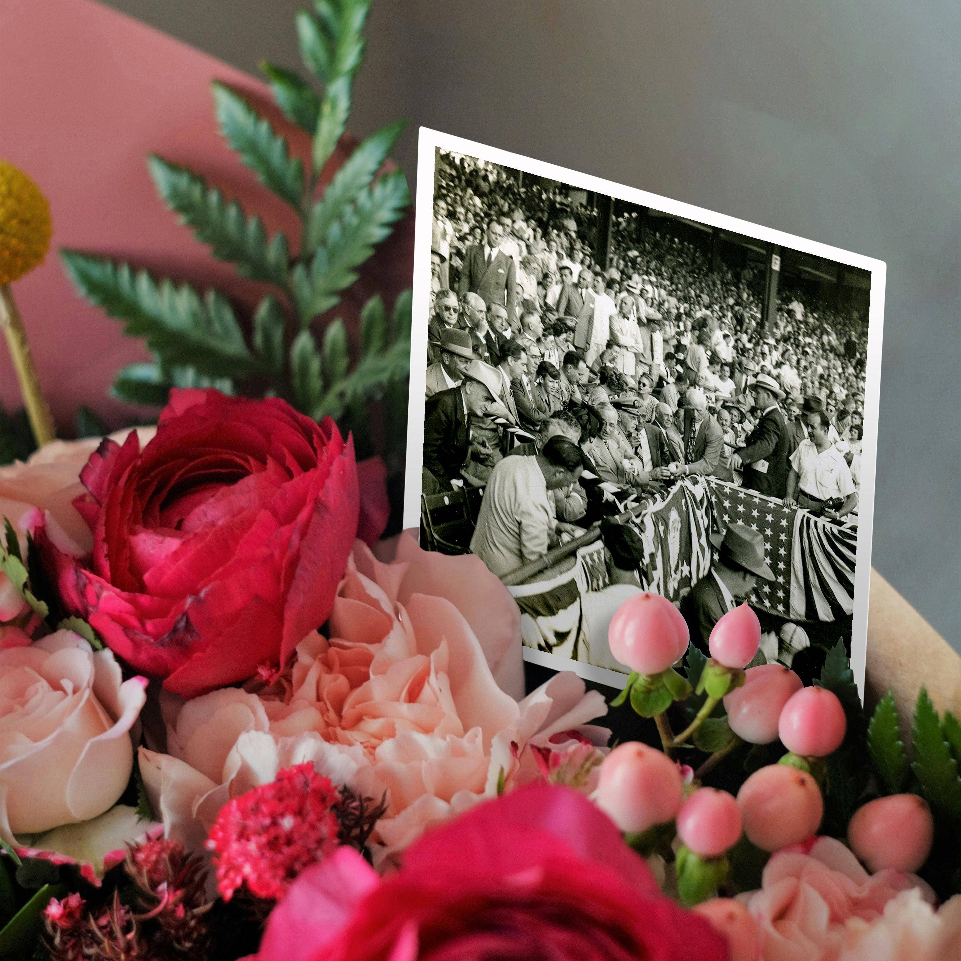 3dRose – Großhandel Grußkarten für den Alltag – 3dRose, Lynn Skeels Stereofoto Präsident Harry Truman signiert Baseballs, Grußkarte2