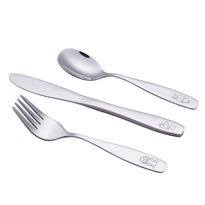 ANNOVA - Wholesale Flatware Set - Kids & Baby - ANNOVA Animals Kids Safe Silverware 6 Pieces Flatware Set Stainless Steel10
