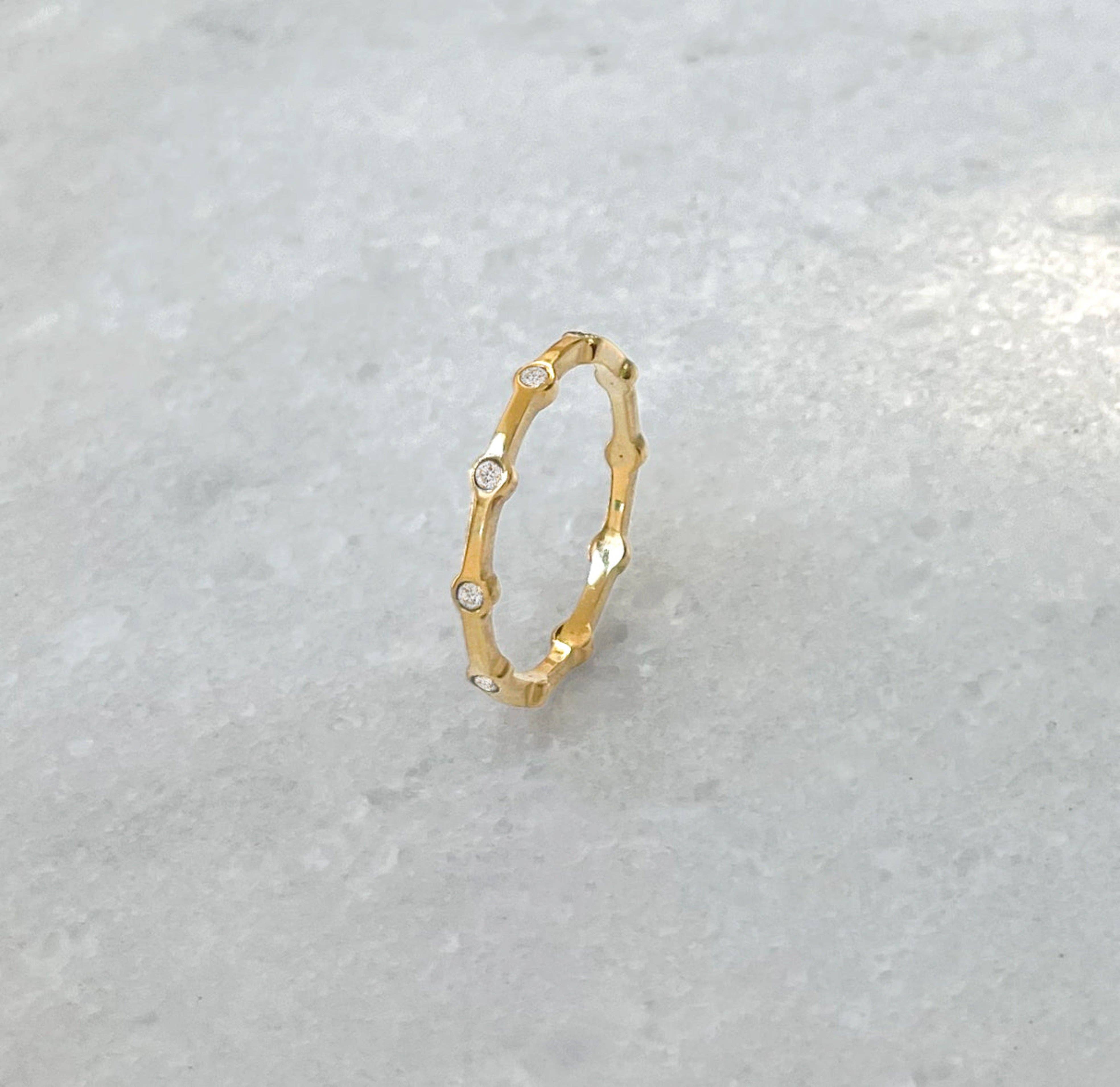 MAI DESIREE - Wholesale Multi-Stone Ring - DAPHNE THIN GOLD PAVE RING3