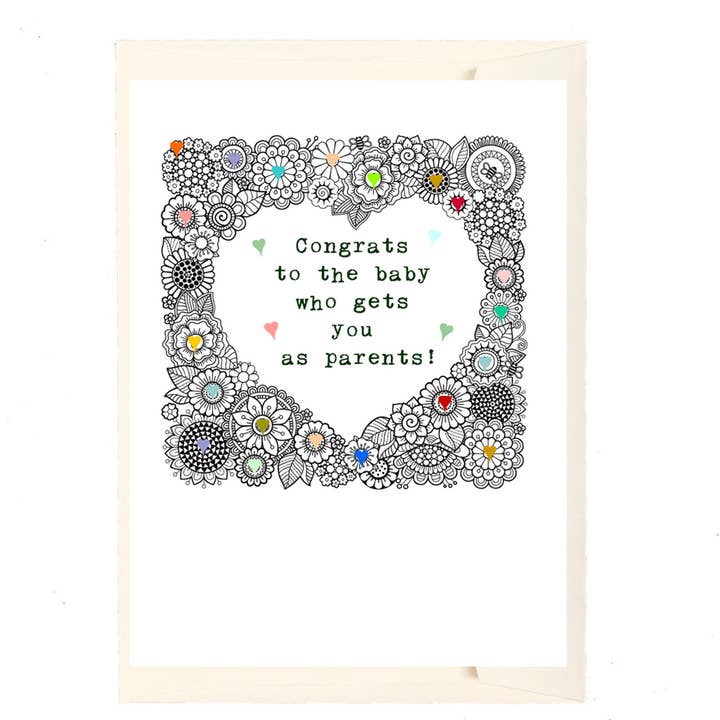 BABY Congrats to baby gets you as parents for wholesale by Paperlove Boutique