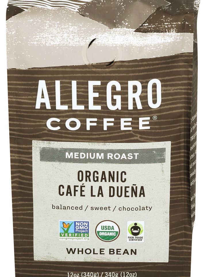Organic Café La Dueña Coffee - Whole Bean for wholesale by Allegro Coffee