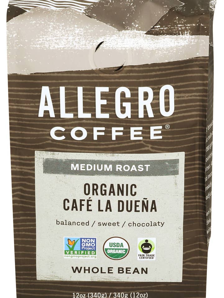 Organic Café La Dueña Coffee - Whole Bean for wholesale by Allegro Coffee