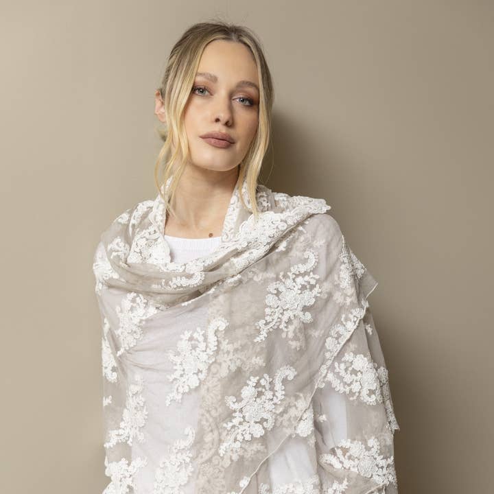 Blombukett sjal för wholesale av Chez Moi