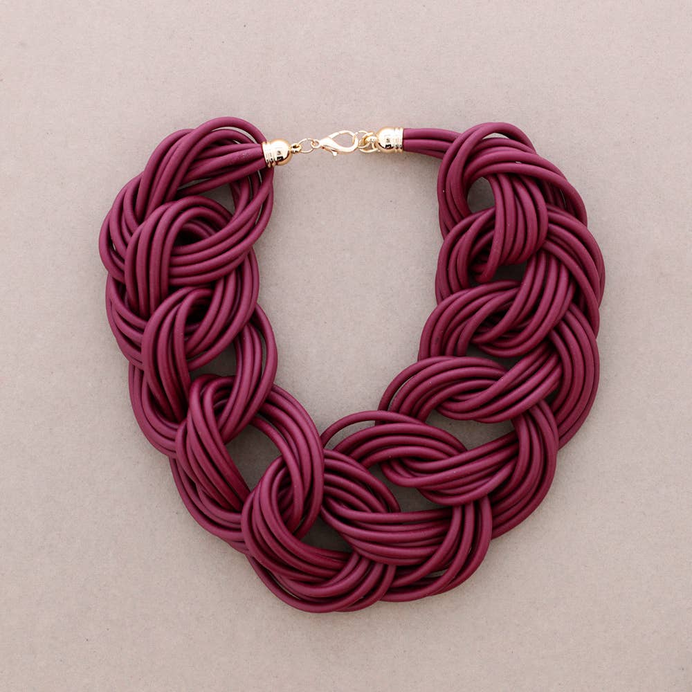 Sonata – Colar com abas por atacado – Gargantilha Multi Voltas Elos Borracha7