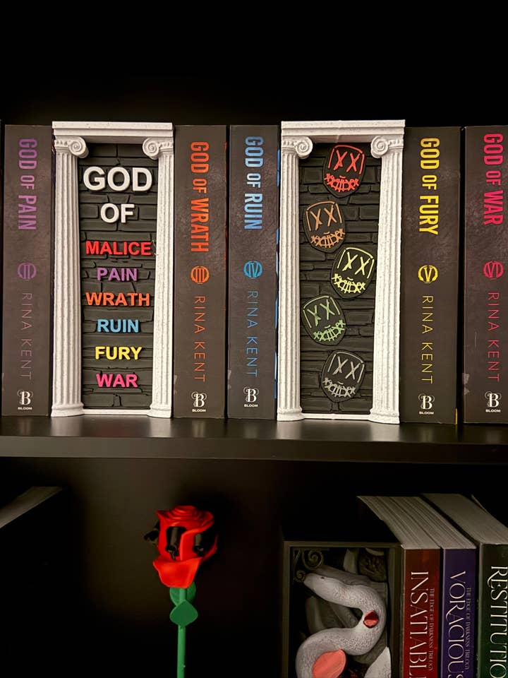 Legacy Of Gods Book Nook Set | Officially Licensed | Rina Kent | Bookshelf Decor | Bookish Merch for wholesale by Create Fantasy Crafts