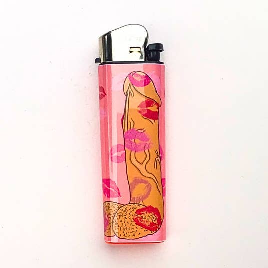 Vivrant Vixen - Wholesale Lighter - Kiss my Dick Handmade Art Lighter 0