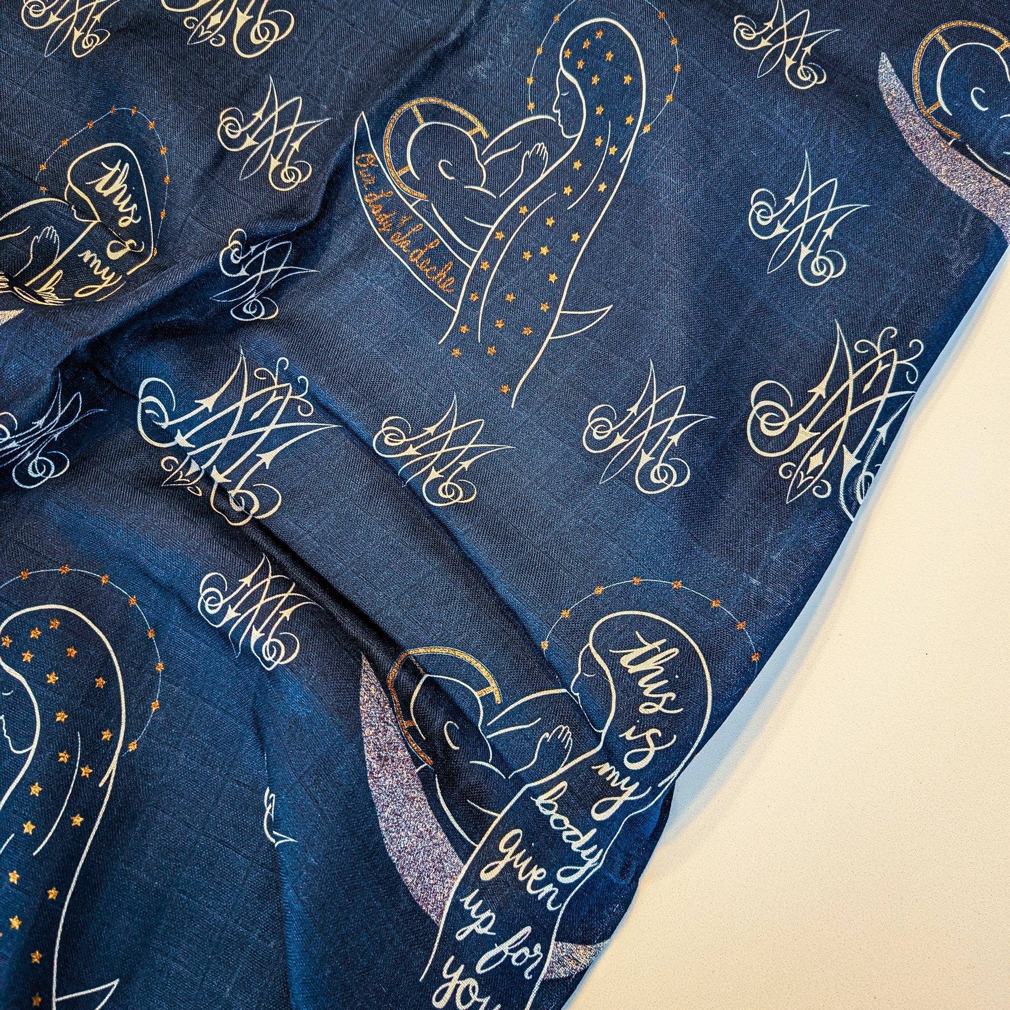 worthy of Agape - Wholesale Swaddle - Baby - Our Lady of La Leche Swaddle and Scarf5