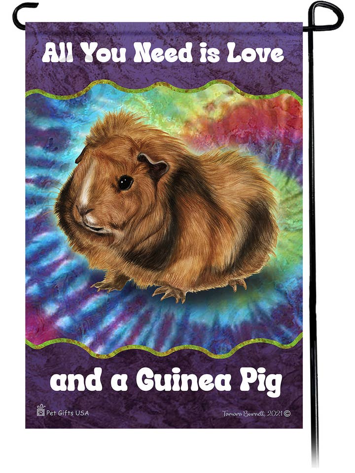 Bandera de jardín de conejillo de indias abisinio de Woofstock para venta al por mayor de Pet Gifts USA, LLC