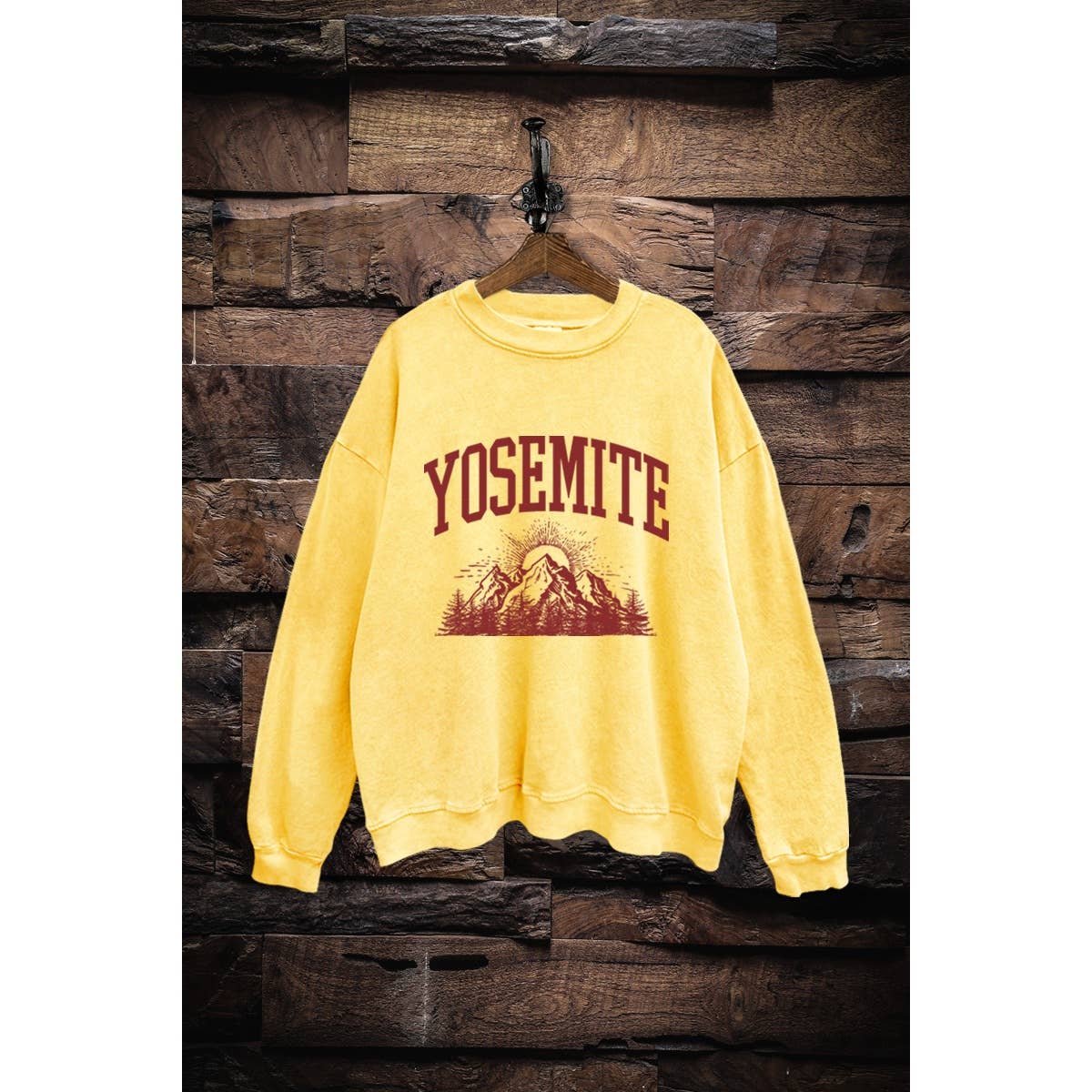 VINTAGE POINT USA - Wholesale Graphic Sweatshirt - Women's - SWD385-V8518 YOSEMITE MOUNTAIN GRAPHIC MINERAL SWEATSHIRT7