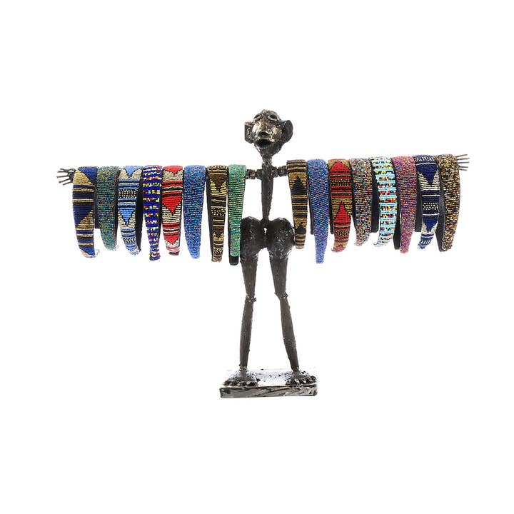 African Modern - Wholesale Jewelry Stand & Display - Kenyan Metal Mama Jewelry Displays3