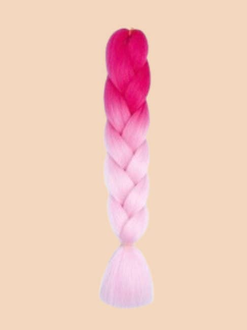 Synthetic Braiding Hair - Pink Ombre for wholesale by Tangled Hair Care