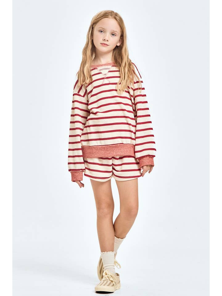 Good Girl - Wholesale Sweatshirt - Kids - Stripe French Terry Sweatshirt16