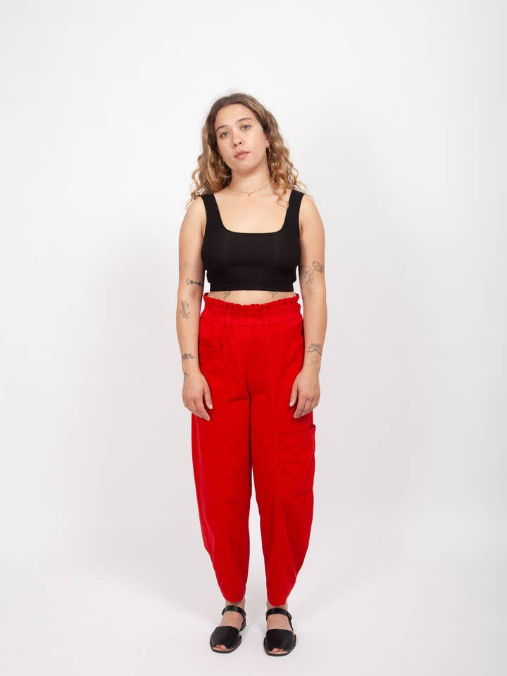 Rally Pants - Ruby for wholesale by Gravel & Gold