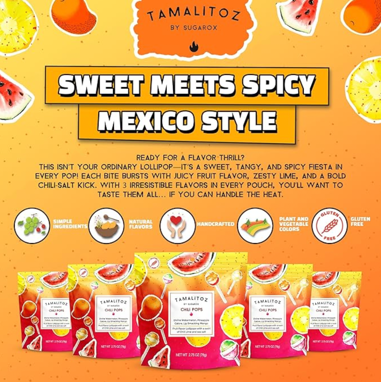 Sugarox Candy Studio LLC – wholesale Hårt godis – Chili Pops av Tamalitoz1