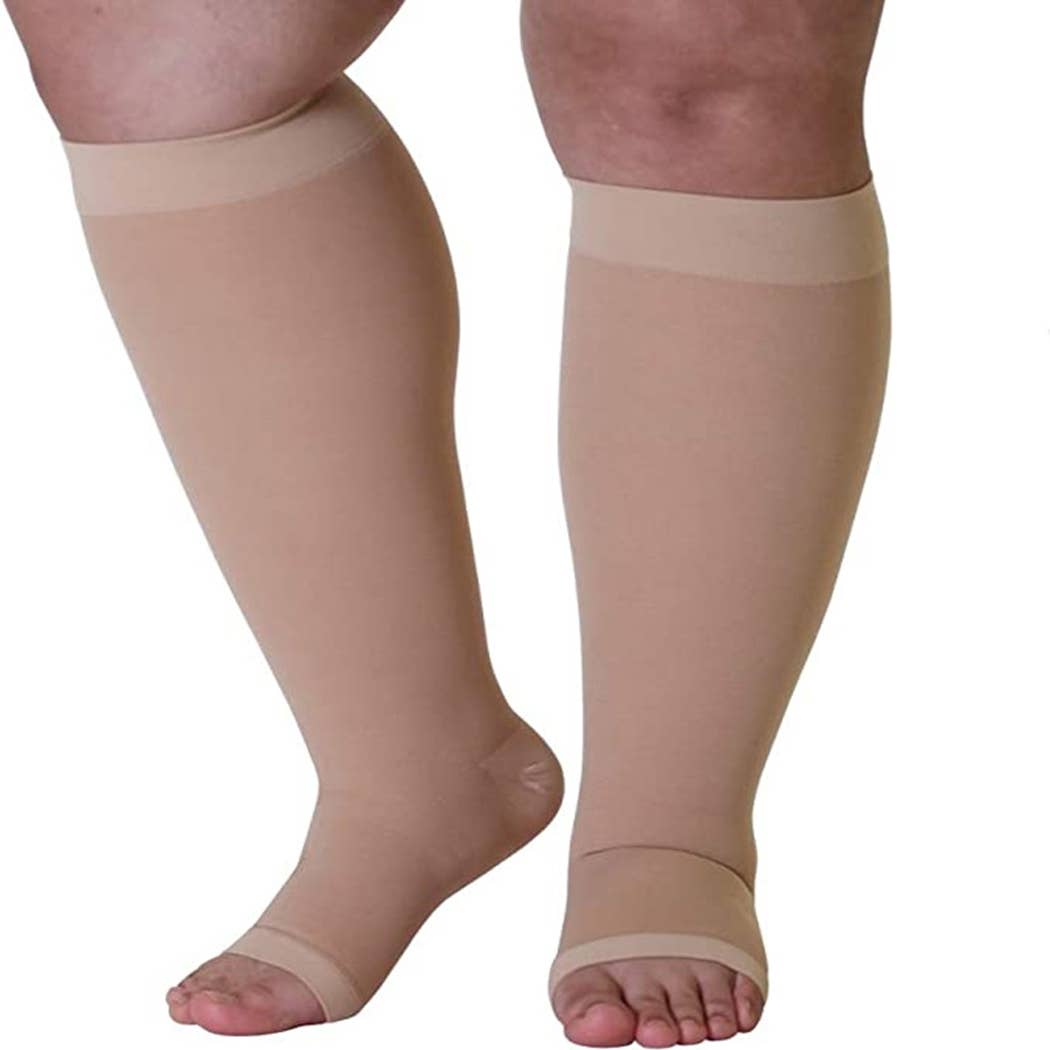 Curvy Fix - Wholesale Socks - Women's - Mid Calf Plus Size Compression Socks - 20-30 mmHg1