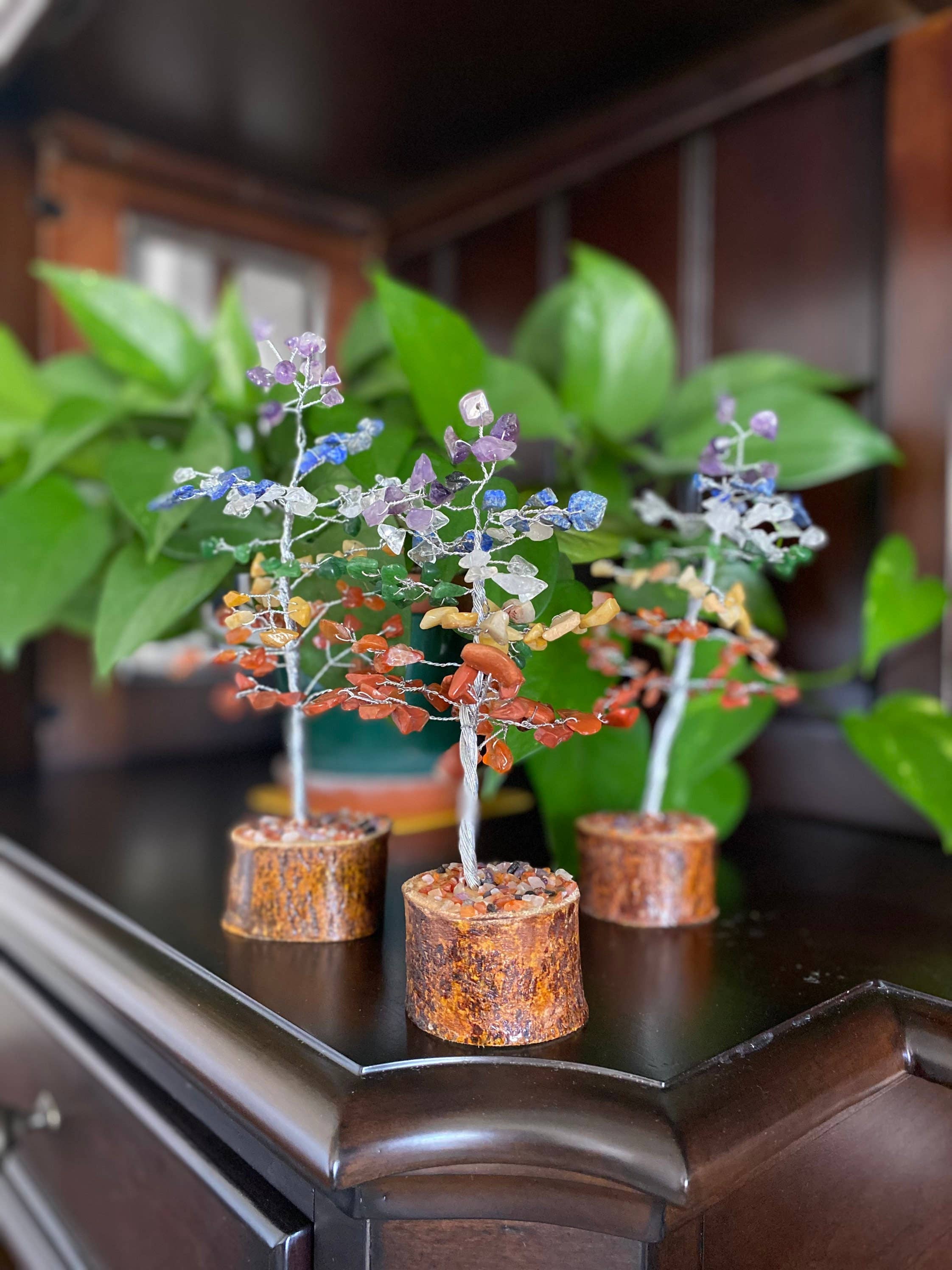 Like International – wholesale Decorative tabletop object – Tree of Life Crystal Gemstone Tower for Home Decor7