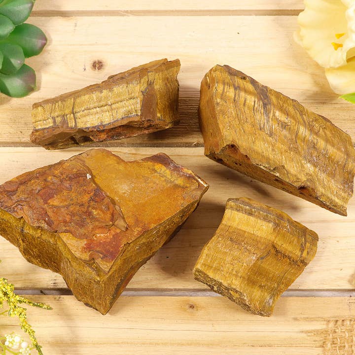 1 LB. Natural Raw Tiger Eye Specimens for wholesale by Natures Artifacts Inc