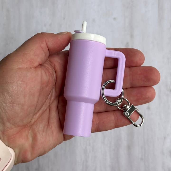 iconic mi - Wholesale Keychain - Women's - Mini Tumbler Keychain Carry Storage Container Lilac3