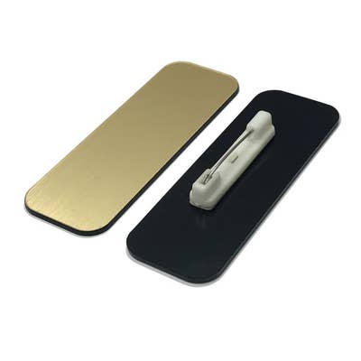 All Quality - Wholesale Badge Accessory - Unisex - Name Tag / Badge Blanks - 25 Pack - 1" X 3", Round Corners, Pin