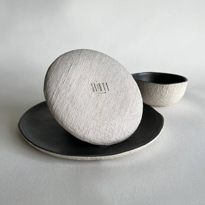 YUTA - Set of 3, Charcoal/Beige for wholesale by KOTI London