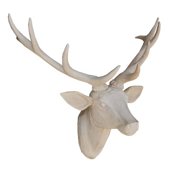 LES SCULPTEURS DU LAC - Wholesale Wall Accent - Raw deer head