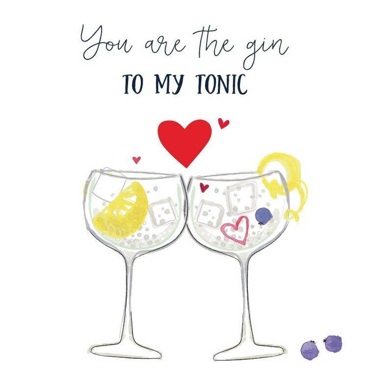 Du är ginen till min tonic - ginglas för wholesale av Katie Phythian Design