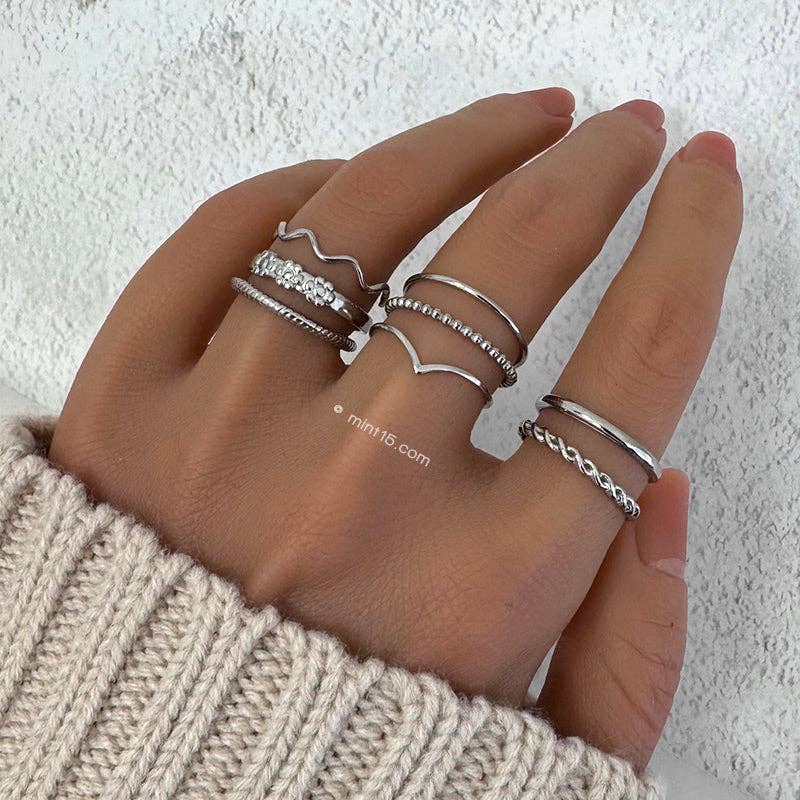 Mint15 - Wholesale Band/Stacked Ring - Basic Stacking Ring (bigger size)5