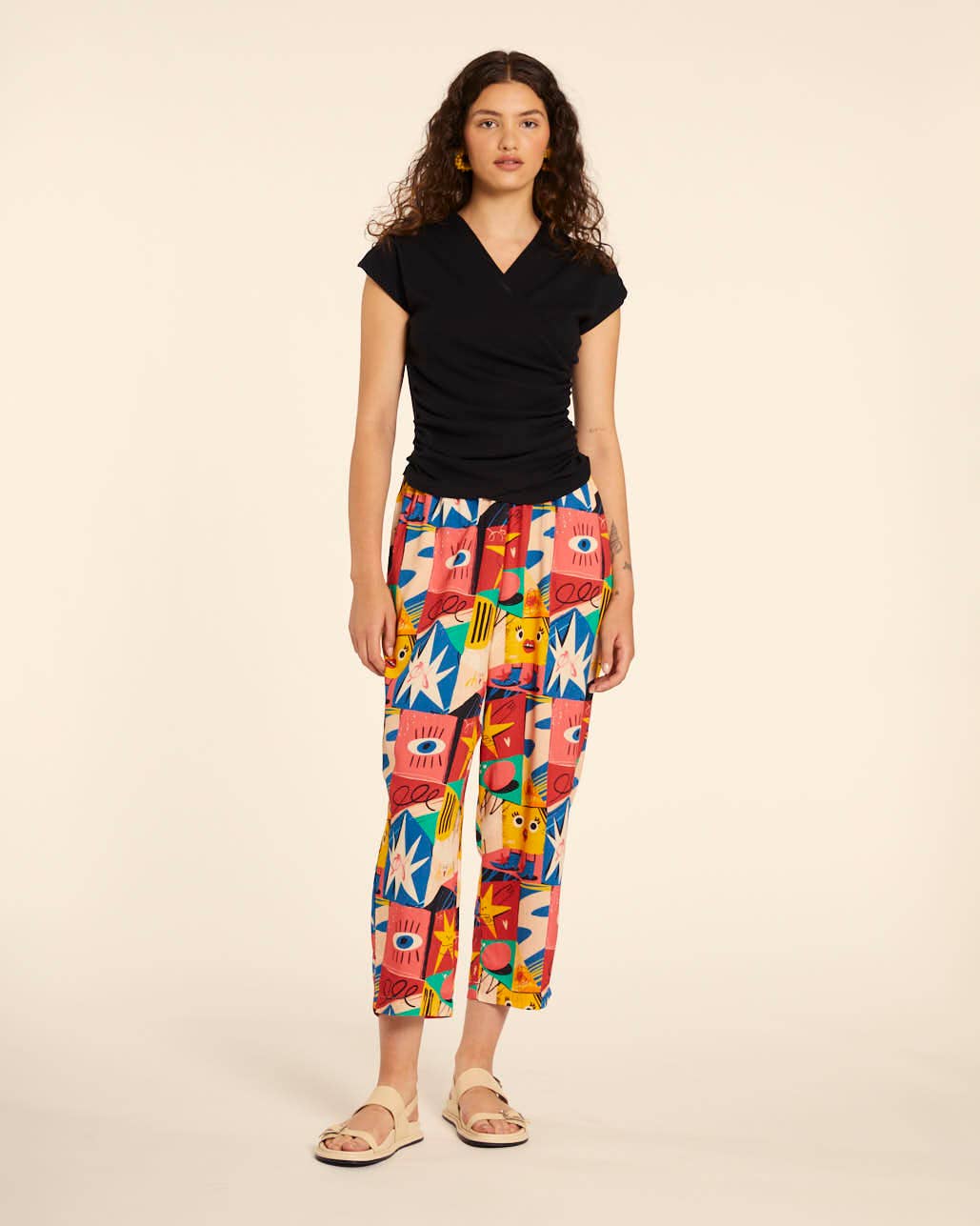 Pepaloves - Wholesale Knit Top - Women's - CAMISETA CRUZADA NEGRO1